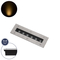 GLOBOSTAR® UNDERGROUND-REMVI 90190 Χωνευτή Μπάρα Φωτισμού Wall Washer LED 9W 990lm 10° DC 24V Αδιάβροχο IP68 Θερμό Λευκό 2700K Dimmable - Ανοξείδωτο Ατσάλι 304 - Μ30 x Π9 x Υ8.5cm - 3 Χρόνια Εγγύηση