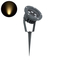 GLOBOSTAR® TREELIGHT-TZINA 90354 Σποτ Φωτισμού για Φυτά - Δέντρα με Βάση Κήπου / Καρφωτό LED 6W 660lm 10° DC 24V Αδιάβροχο IP65 Θερμό Λευκό 2700K Dimmable - Γκρι Ανθρακί - Μ14 x Π12.5 x Υ12.5cm - 3 Χρόνια Εγγύηση