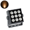 GloboStar® FLOOD-TINY 90367 Προβολέας Wall Washer για Φωτισμό Κτιρίων LED 27W 2295lm 3° DC 24V Αδιάβροχο IP65 L13.8 x W16.4 x H7cm Αρχιτεκτονικό Πορτοκαλί 2200K - Γκρι Ανθρακί - 3 Years Warranty