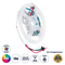 GloboStar® 90606 Digital Pixel Addressable Strip Ultra Slim 3 PIN - Nano Zig Zag S Ψηφιακή Ταινία LED SMD 5050 14W/m 60LED/m 20PIXEL/m SPI/TTL Protocol IC WS2812/SK6812 1152lm/m 120° DC 5V IP20 RGB - Λευκό Σώμα - Μ2000 x Π6 x Υ2mm - Συσκευασία 2 Μέτρων - 5 Χρόνια Εγγύηση