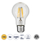 GloboStar® 99006 Λάμπα LED Long Filament E27 A60 Γλόμπος 6W 600lm 360° AC 220-240V IP20 Φ6 x Υ10.5cm Θερμό Λευκό 2700K με Διάφανο Γυαλί - Dimmable - 3 Χρόνια Εγγύηση
