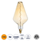 GloboStar® 99022 Λάμπα LED Soft S Spiral Filament E27 BA200 ROCKET Γλόμπος 6W 420lm 360° AC 220-240V IP20 Φ20 x Υ41.5cm Ultra Θερμό Λευκό 2200K με Μελί Γυαλί - Dimmable - 3 Years Warranty