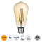 GloboStar® 99046 Λάμπα LED Long Filament E27 ST64 Αχλάδι 8W 720lm 360° AC 220-240V IP20 Φ6.4 x Υ14cm Ultra Θερμό Λευκό 2200K με Μελί Γυαλί - Dimmable - 3 Years Warranty