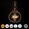 GloboStar® 99254 Λάμπα LED Ultra Thin Soft S Spiral Letter Filament E27 G125 HOME Γλόμπος 2.4W 204lm 360° AC 220-240V IP20 Φ12.5 x Υ18cm Ultra Θερμό Λευκό 2200K με Μελί Γυαλί - Dimmable - 3 Years Warranty
