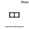 GloboStar® 80084 SONOFF SwitchMan M5-80 Wall Frame 2 Way - L15.7 X W8.6 X H1.48CM