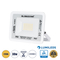 GloboStar® ATLAS 61415 Επαγγελματικός Προβολέας LED 30W 3450lm 120° AC 220-240V - Αδιάβροχος IP67 - Μ16 x Π2.5 x Υ12.5cm - Λευκό - Θερμό Λευκό 2700K - LUMILEDS Chips - TÜV Rheinland Certified - 5 Years Warranty