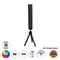 GloboStar® DIGICOLUMN 90761 Μοντέρνο Επιτραπέζιο Φωτιστικό Γραφείου WiFi Digital Pixel Rhythm Music Bar LED 8W 640lm 90° DC 5V με USB 2.0 & WiFi Mobile APP IP20 - Εναλλαγή Φωτισμού μέσω WiFi Εφαρμογής - Πολύχρωμο RGB - Dimmable - Μαύρο - Μ2.3 x Π2.5 x Υ19cm - 2 Χρόνια Εγγύηση