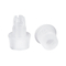 GloboStar® DIY 77562 Επιτοίχιος Στυπιοθλίπτης - Στήριγμα Καλωδίου Φωτιστικού - Φ1.6 x Υ2.3cm - Διάφανο - Πλαστικό - 5 Χρόνια Εγγύηση