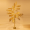 ΧΡΥΣΟ ΔΕΝΤΡΟ ΜΕ ΠΛΑΤΥ ΦΥΛΛΟ 2,1m, 4,5V ΜΕΤΑΣΧΗΜΑΤΙΣΤΗ, 180 ΘΕΡΜΑ ΛΕΥΚΑ MINI LED, ΠΡΟΕΚΤΑΣΗ ΠΑΡΟΧΗΣ 3m, IP44