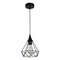 InLight Κρεμαστό φωτιστικό από μαύρο μέταλλο 1XE27 D:16cm (4024-BL)