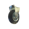 Ρόδα μαύρη σταθερή 80x30mm, ύψος 105mm, αντοχή 60Kg, διαστάσεις πλάκας 100x45mm / 638080