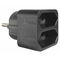 ELP31202 | ΑΝΤΑΠΤOΡΑΣ SCHUKO → 2Θ ΙΙ x16A max:1150W IP20 ΜΑΥΡΟ