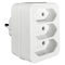 ELP31301 | ΑΝΤΑΠΤOΡΑΣ SCHUKO → 3Θ ΙΙ x16A max:1700W IP20 ΛΕΥΚΟ