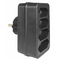ELP31402 | ΑΝΤΑΠΤOΡΑΣ SCHUKO → 4Θ ΙΙ x16A max:2300W IP20 ΜΑΥΡΟ