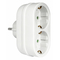 ELP33201 | ΑΝΤΑΠΤOΡΑΣ SCHUKO → 2Θ SCHUKO x16A max:3680W IP20 ΛΕΥΚΟ