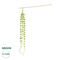GloboStar® Artificial Garden GREEN AMARANTHUS FRUIT BRANCH 21453Τεχνητό Διακοσμητικό Κλαδί Πράσινος Αμάρανθος Y60cm