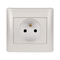 RHYME FRENCH TYPE SOCKET WHITE METALLIC