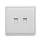 LONDON DOUBLE COMPUTER RJ45 SOCKET WHITE