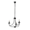 ΦΩΤΙΣΤΙΚΟ ΚΡΕΜΑΣΤΟ ΜΕΤΑΛΛΟ 3ΦΩΤΟ 3XE14 MAX 15W 470X600mm ΜΑΥΡΟ ΔΙΑΦΑΝΕΣ ΓΥΑΛΙ ARTE ILLUMINA KRISTALLO
