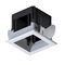 MODENA 1 MODULE RECESSED BOX WITH FRAME WHITE