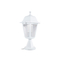 GloboStar® SOLME 203-0220 Vintage Επιδαπέδιο Φωτιστικό Φαναράκι Μονόφωτο 1 x E27 IP44 Λευκό Πλαστικό Σώμα - Μ15 x Π15 x Υ38cm