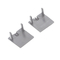 EL-28ECCR END CAP FOR PROFILE EL-28CR, SILVER, SET