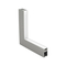 GLOBOSTAR® ALP-CORNER-IN90 LUMILINE 61771 Επιφανειακό / Κρεμαστό Προφίλ Αλουμινίου Γωνία με Λευκό Γαλακτερό Πατητό Κάλυμμα για Ταινίες LED IP20 - Γκρι Ανθρακί Ματ - Μ30 x Π3.5 x Υ7cm