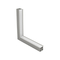 GLOBOSTAR® ALP-CORNER-IN90 RECESSA 61793 Χωνευτό Προφίλ Αλουμινίου Γωνία με Λευκό Γαλακτερό Πατητό Κάλυμμα για Ταινίες LED IP20 - Γκρι Ανθρακί Ματ - Μ30 x Π3.5 x Υ4cm