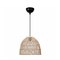 GloboStar® CESTINO 204-0178 Boho Κρεμαστό Φωτιστικό Οροφής Μονόφωτο 1 x E27 AC 220-240V IP20 Μπεζ - Μ30 x Π30 x Υ25cm