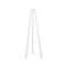 GloboStar® TRIPOD 203-0259 Μοντέρνο Επιδαπέδιο Φωτιστικό Μονόφωτο 1 x E27 IP20 Λευκό Ξύλο - Μ38 x Π38 x Υ120cm