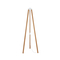 GloboStar® TRIPOD 203-0260 Μοντέρνο Επιδαπέδιο Φωτιστικό Μονόφωτο 1 x E27 IP20 Μπέζ Ξύλο - Μ38 x Π38 x Υ120cm