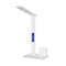 GLOBOSTAR® ZENTIME 76554 Μοντέρνο Επιτραπέζιο Φωτιστικό Γραφείου με Ασύρματη Φόρτιση 15W 3A & Ψηφιακό Ρολόι LED 3.5W 350lm 120° DC 5V με USB-C IP20 Ρυθμιζόμενο Λευκό CCT με Αφή 2700K/4500K/6000K Dimmable - Sanan SMD Chip - Μαύρο - Μ19.5 x Π25 x Υ50cm - 2 Χρόνια Εγγύηση