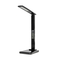 GLOBOSTAR® ZENTIME 76564 Μοντέρνο Επιτραπέζιο Φωτιστικό Γραφείου με Ασύρματη Φόρτιση 10W 2A & Ψηφιακό Ρολόι LED 3.5W 350lm 120° DC 5V με USB-C IP20 Ρυθμιζόμενο Λευκό CCT με Αφή 2700K/4500K/6000K Dimmable - Sanan SMD Chip - Μαύρο - Μ13 x Π25 x Υ50cm - 2 Χρόνια Εγγύηση