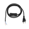 GLOBOSTAR® WHIP 77669 Μοντέρνο DIY Φωτιστικό με Υφασμάτινο Καλώδιο, Ντουί 1 x E27 & Διακόπτη On/Off AC 220-240V IP20 - Μαύρο - Μ140 x Π2.7 x Υ1.9cm