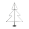 GLOBOSTAR® XMAS-TREE-SMALL Χριστουγεννιάτικο Διακοσμητικό Φωτιστικό LED 19,5W 780lm 360° AC 220-240V Αδιάβροχο IP65 Θερμό Λευκό 2700K - Μαύρο & Διάφανο - M102 x Π25 x Υ142cm - 2 Χρόνια Εγγύηση