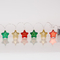 ΣΕΙΡΑ, 10 LED 5mm, ΜΕ ΠΛΑΣΤΙΚΑ ΑΣΤΕΡΙΑ ΠΟΛΥΧΡΩΜΑ,, ΜΠΑΤΑΡΙΑΣ 3xAA, TIMER, ΔΙΑΦΑΝΟ PVC ΚΑΛΩΔΙΟ, ΘΕΡΜΟ ΛΕΥΚΟ LED, ΑΝΑ 10cm, ΠΡΟΕΚΤΑΣΗ ΠΑΡΟΧΗΣ 30cm, IP20