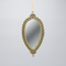 ΣΤΟΛΙΔΙ ΚΡΕΜΑΣΤΟ, VINTAGE ΚΑΘΡΕΦΤΗΣ, ΟΒΑΛ ΧΡΥΣΟ, 19.5x9.5cm