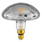 GLOBOSTAR® MUSHROOM 99174 Λάμπα E27 MR200 LED 6W 480lm 360° AC 220-240V IP20 Θερμό Λευκό 2700K Dimmable - Soft T Spiral Filament Chip - Μαύρο Φιμέ - Μ19.5 x Π19.5 x Υ20cm - 3 Χρόνια Εγγύηση