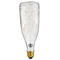 GLOBOSTAR® DECOBOTTLE 99221 Λάμπα E27 DBC80 LED 3W 240lm 360° AC 220-240V IP20 Θερμό Λευκό 2700K - Copper String Chip - Διάφανο - Μ8 x Π8 x Υ23cm - 3 Χρόνια Εγγύηση