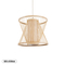 GLOBOSTAR® HIBISCUS 01632 Boho Κρεμαστό Φωτιστικό Οροφής με Ντουί 1 x E27 AC 220-240V IP20 - Μπεζ - Μ35 x Π35 x Y30cm