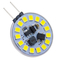 GLOBOSTAR® G4SIDE 76104 Λάμπα G4 LED 3W 330lm 120° DC 12-24V IP20 Ψυχρό Λευκό 6000K Dimmable - Sanan SMD Chip - Side Pin - Μ2.9 x Π2.9 x Υ0.8cm - 2 Χρόνια Εγγύηση