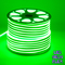 GloboStar® 70574 OVALE 120° Degree Neon Flex Epistar LED SMD 2835 1m 12W/m 120LED/m 840lm/m 120° DC 230V Αδιάβροχη IP68 Πράσινο Dimmable