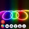 GLOBOSTAR® TUBARE 70588 Ταινία Neon Flex LED 18W/m 1260lm/m 360° DC 24V Αδιάβροχο IP68 60 x SMD 5050 Chip/m Πολύχρωμο RGB Dimmable - Μ500 x Π2.1 x Υ2.1cm - Ρολό 5 Μέτρων - 2 Χρόνια Εγγύηση