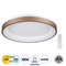 GLOBOSTAR® SALEM 61240 Μοντέρνο Φωτιστικό Οροφής LED 105W 12075lm 120° AC 220-240V IP20 Ρυθμιζόμενο Λευκό CCT με Χειριστήριο από 2700K έως 6000K Dimmable - Lumileds SMD Chip - Χάλκινο - Μ60 x Π60 x Υ8.5cm - 3 Χρόνια Εγγύηση