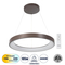 GLOBOSTAR® SALEM 61248 Μοντέρνο Κρεμαστό Φωτιστικό Οροφής LED 105W 12075lm 120° AC 220-240V IP20 Ρυθμιζόμενο Λευκό CCT με Χειριστήριο από 2700K έως 6000K Dimmable - Lumileds SMD Chip - Χάλκινο & Καφέ - Μ60 x Π60 x Υ7cm - 3 Χρόνια Εγγύηση