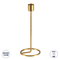 GloboStar® EVELYN 35107 Κηροπήγιο Μεταλλικό Χρυσό Φ9.5 x Υ23.5cm