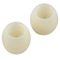 GloboStar® CANDLE 79549 ΣΕΤ 2 x Διακοσμητικά Realistic Κεράκια με LED Εφέ Κινούμενης Φλόγας - Μπαταρίας 2 x CR2032 Θερμό Λευκό 2700K Μπεζ D6 x H5cm