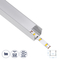 GLOBOSTAR® ALP-LINEAR LIGHTLINE 70867-1M Επιφανειακό Προφίλ Αλουμινίου με Λευκό Γαλακτερό Πατητό Κάλυμμα για Ταινίες LED IP20 - Ασημί & Λευκό - Μ100 x Π2.3 x Υ2cm