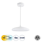 GLOBOSTAR® BARON 61252 Μοντέρνο Κρεμαστό Φωτιστικό Οροφής LED 12W 1440lm 120° AC 220-240V IP20 Ρυθμιζόμενο Λευκό CCT με On/Off 2700K/4500K/6000K - Lumileds SMD Chip - Λευκό Ματ - Μ25 x Π25 x Υ8cm - 3 Χρόνια Εγγύηση