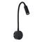 GLOBOSTAR® GOOSE 60878 Μοντέρνο Φωτιστικό Τοίχου - Απλίκα Ξενοδοχείου Reading Light LED 3W 300lm 36° AC 220-240V IP20 Φυσικό Λευκό 4500K - CREE XPE Chip & TÜV SÜD Driver - Μαύρο Ματ - Μ6.5 x Π15 x Υ24.5cm - 3 Χρόνια Εγγύηση